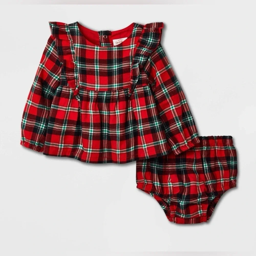 Cat & Jack Size 0-3 Holiday Dress
